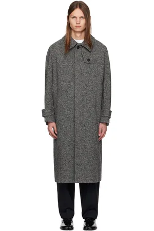 Solid Gray Plaque Coat