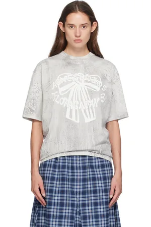 Acne Studios Gray Plaster Print T-Shirt