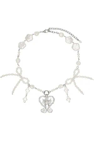 Harlot Hands Silver Heiress Necklace
