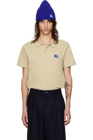 Burberry Beige Embroidered Polo