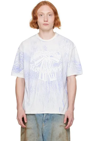 Acne Studios Blue Plaster Print T-Shirt