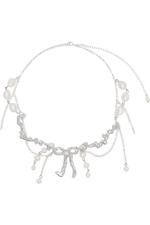 Harlot Hands Silver Empyrean Bow Necklace