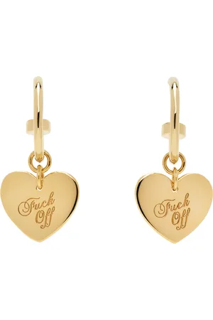 Stolen Girlfriends Club Gold Warm Welcome Heart Sleeper Earrings