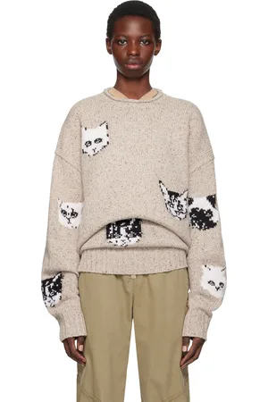 Acne Studios Beige Pattern Sweater