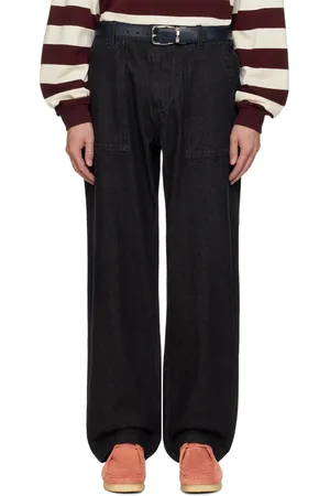 UNIFORM Black OG Wide Fatigue Jeans