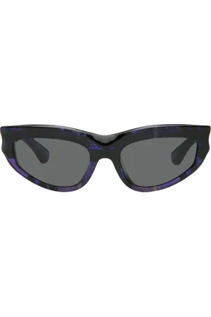 Burberry Purple Check Cat-Eye Sunglasses