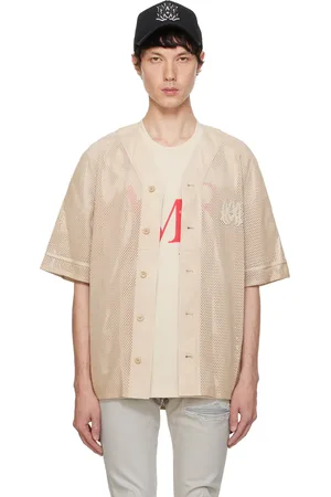 AMIRI Off-White MA Perforated Leather Shirt