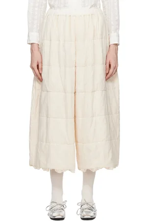 Comme des Garçons Off-White Wide-Leg Lounge Pants