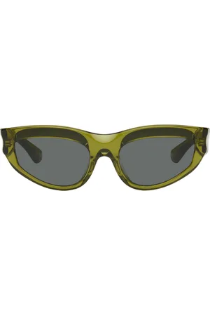 Burberry Green Classic Oval Sunglasses