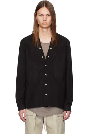 Rick Owens Black Porterville Larry Flogpocket Shirt