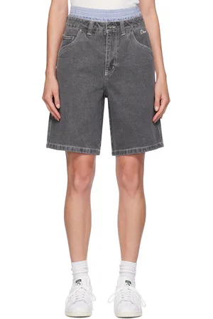 DIME Black Classic Denim Shorts