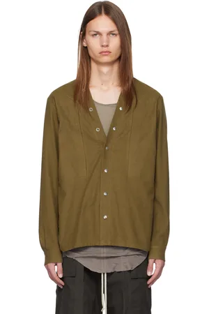 Rick Owens Khaki Porterville Larry Flogpocket Shirt