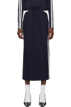 Kijun Navy Football Jersey Midi Skirt