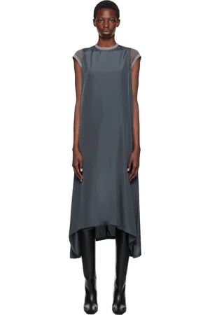 Acne Studios Gray Derese Fluid Shift Maxi Dress