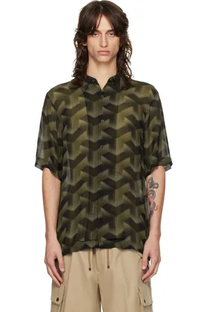 DRIES VAN NOTEN Gray Printed Shirt