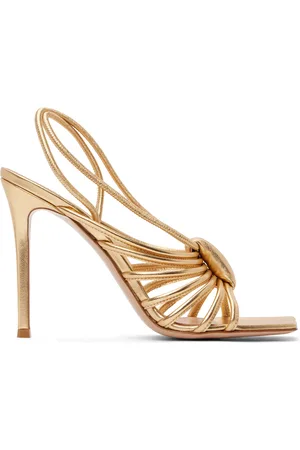 Gianvito Rossi Gold Hellen Heeled Sandals