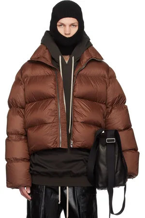 Rick Owens Brown Turtle Down Jacket