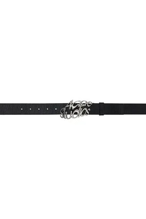 Acne Studios Black Logo Buckle Belt