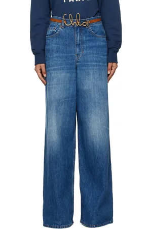 Chloé Blue Wide-Leg Jeans