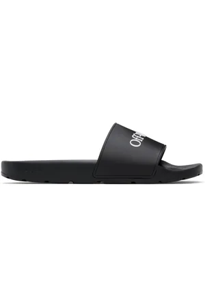 OFF-WHITE Black Bookish Pool Slides