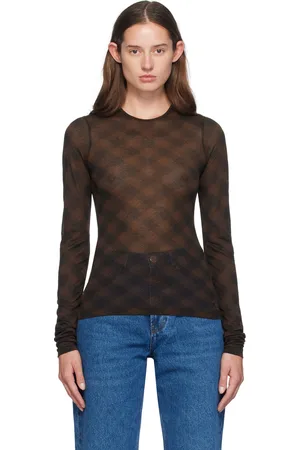 Ami Brown Fluide Long Sleeve T-Shirt
