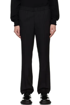 Ami Black Elasticized Waist Trousers