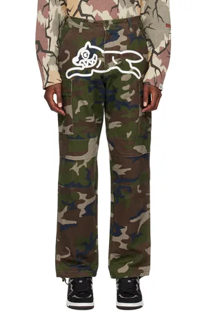 ICECREAM Khaki Running Dog Cargo Pants