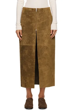 GABRIELA COLL GARMENTS Brown No.296 Midi Skirt