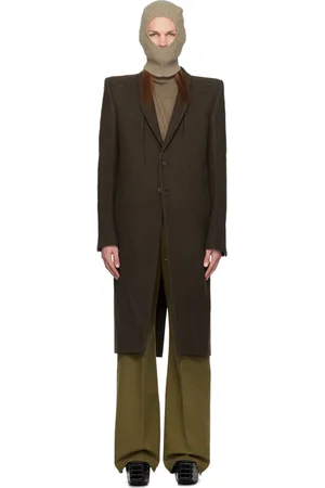 Rick Owens Brown Porterville Fogpocket Neue Coat