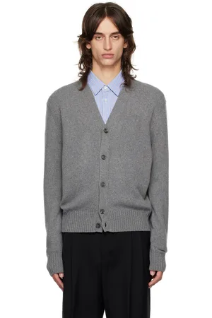 Ami Gray Tonal Ami De Cœur Cardigan