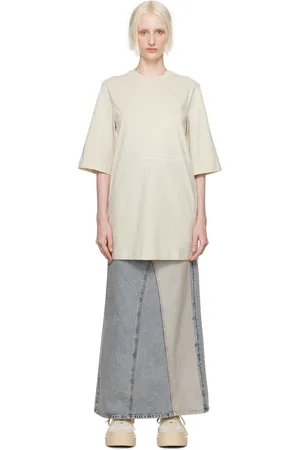 Maison Margiela Beige Printed Minidress