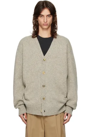 Maison Margiela Gray Buttoned Cardigan