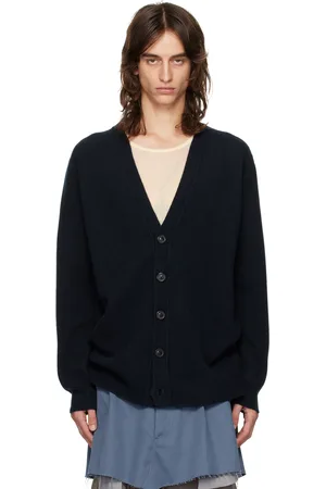 Maison Margiela Navy Buttoned Cardigan