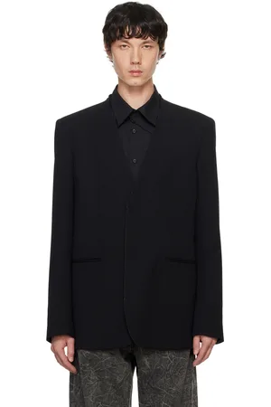 Maison Margiela Black Collarless Blazer