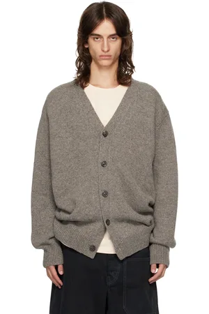 Maison Margiela Brown Buttoned Cardigan