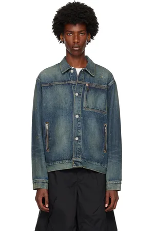 UNDERCOVER Blue Distressed Denim Jacket