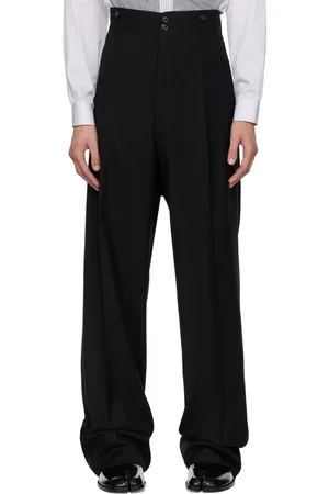 Maison Margiela Navy Striped Trousers