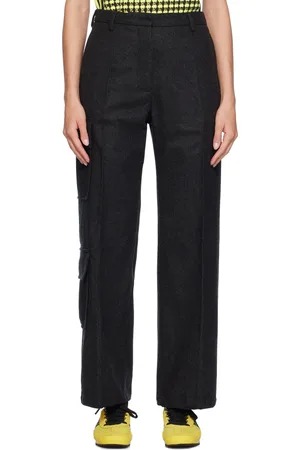 WALES BONNER Gray Reverb Trousers