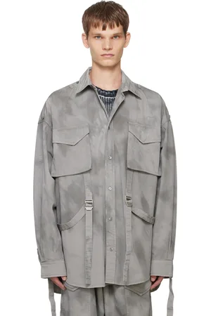Acne Studios Gray Cinch-Strap Shirt
