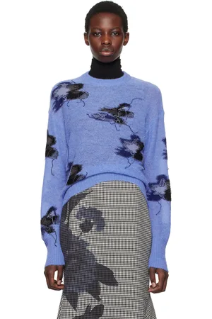 Erdem Blue Intarsia Sweater