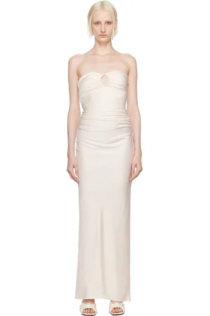 Bec & Bridge Off-White Emilia Strapless Dress