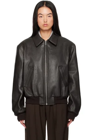 Recto Brown Ben Shrunken Leather Jacket