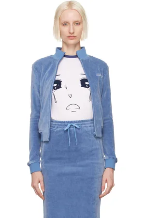 pushBUTTON Crop Zip-Up Track Jacket