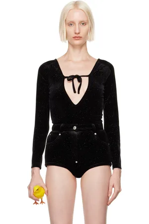 pushBUTTON Front Self Tie Bodysuit