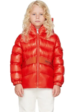 Moncler Kids Orange Groseillier Down Jacket