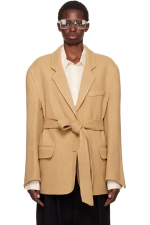 Recto Beige Handmade Single-Breasted Jacket