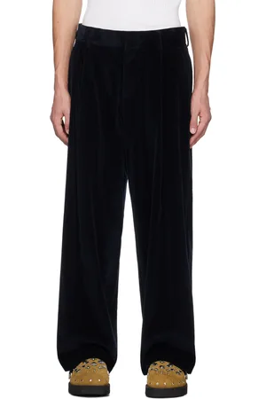 Kolor Navy Corduroy Wide Trousers