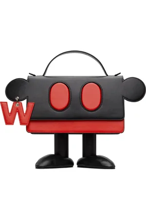 WALTER VAN BEIRENDONCK Black & Red Ghost Bag