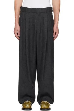 Kolor Gray Wide Wool Trousers