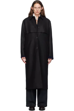 Harris Wharf London Black Shield Coat